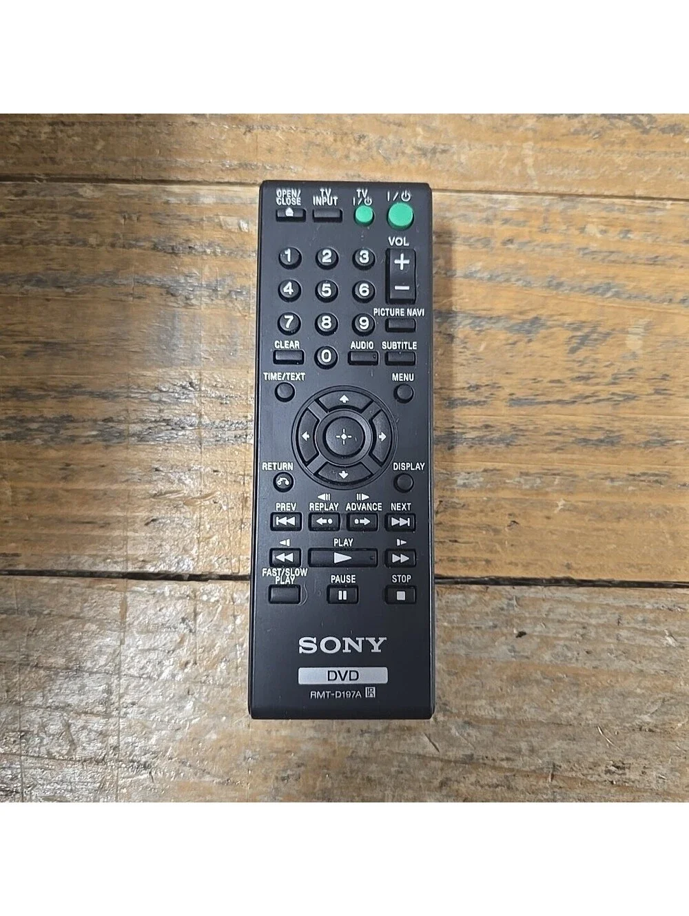 Sony Remote Control RMT-D197A DVD Player Tested & Working No Battery Cover